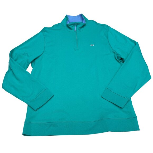 Vineyard Vines Other - Vineyard Vines Men's 1/4 Zip LS Pullover Top 100% Pima Cotton, Size L